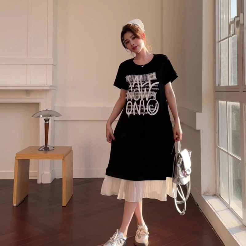 새로운 2026 여름 여성 티셔츠 드레스 느슨한 한국  - Korean Style A Line Shirt Dress 리뷰 및 가격